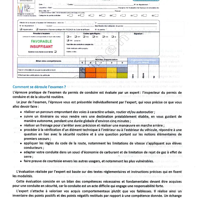 document du règlement de conduite 2